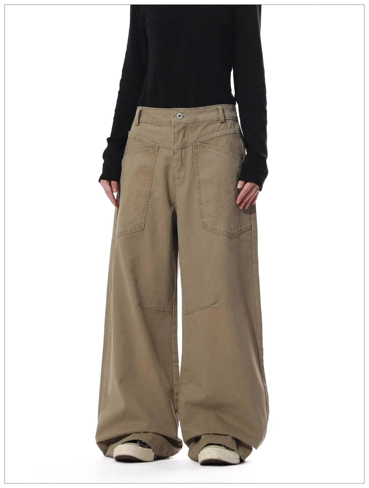 Structured Straight Leg Jeans