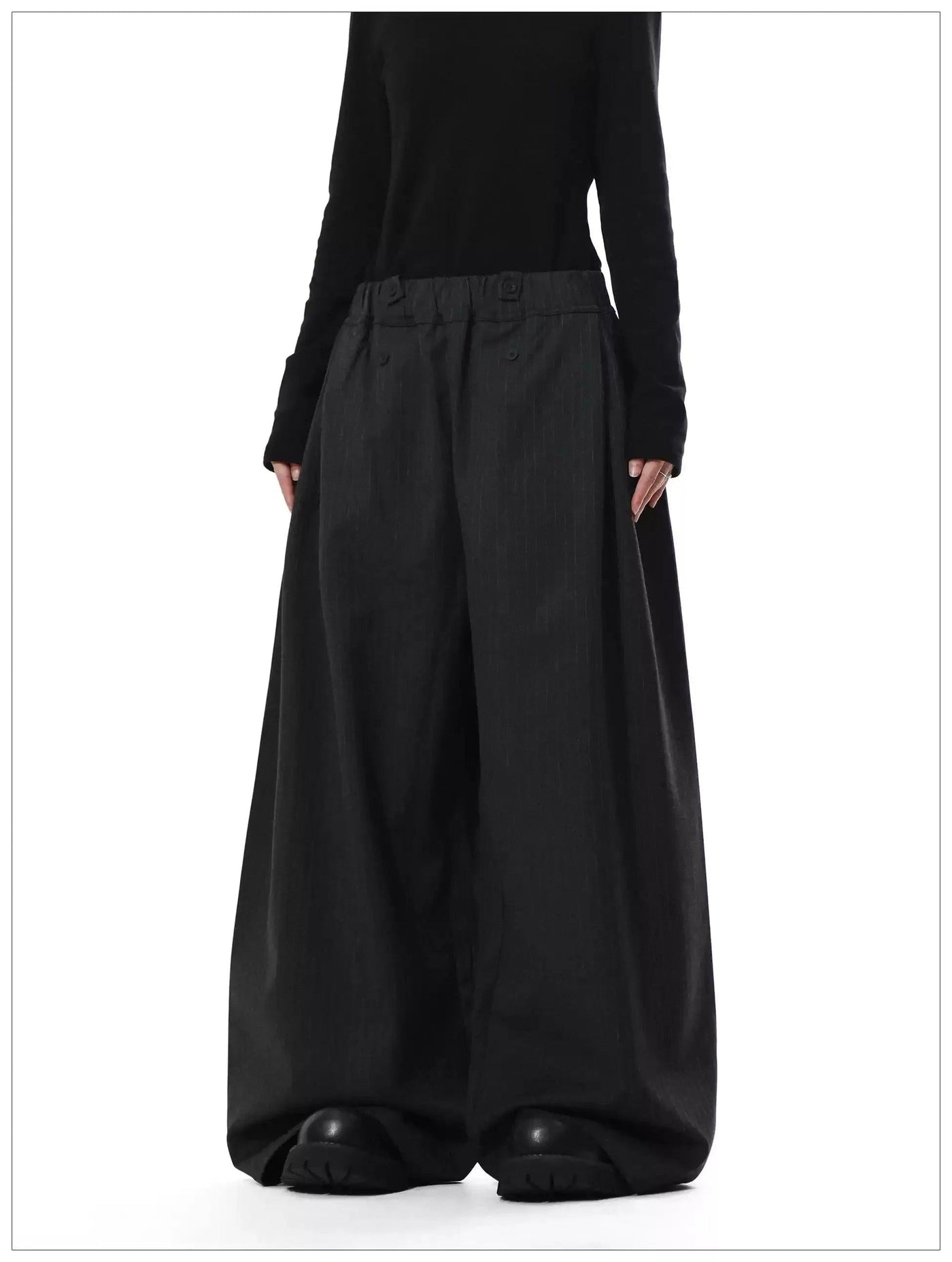 Subtle Striped Loose Fit Pants