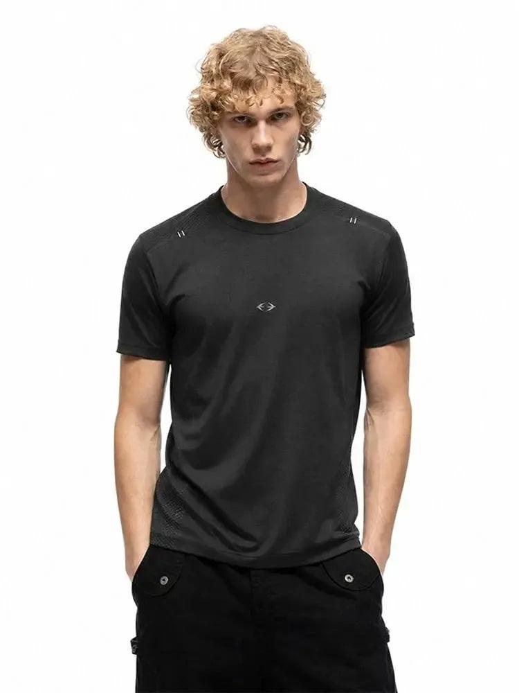 Structured Textured Athletic T-Shirt