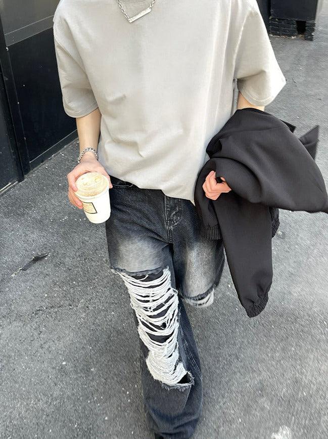 Solid Double Stitched Seam T-Shirt