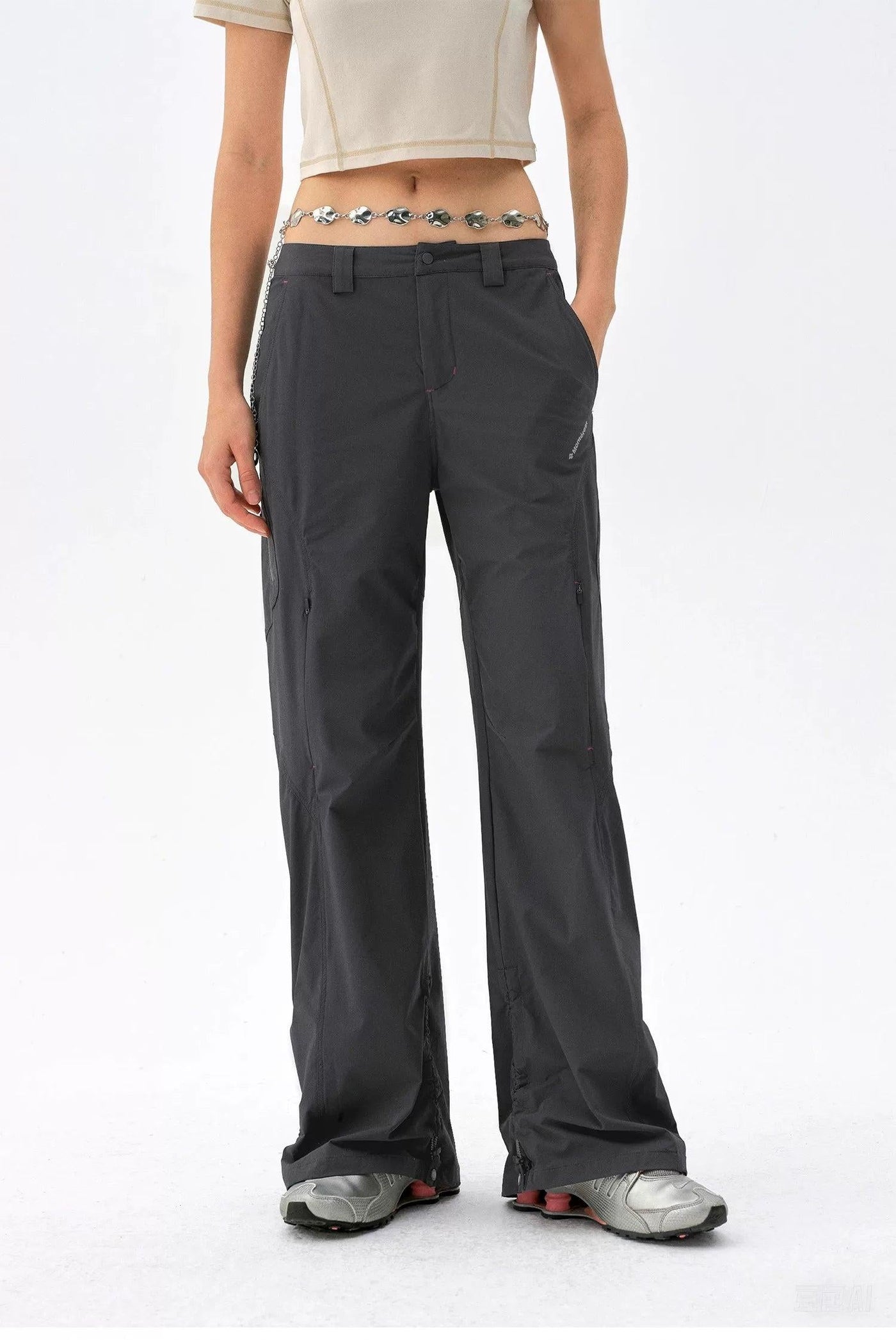 Multi-Details Athletic Flared Pants