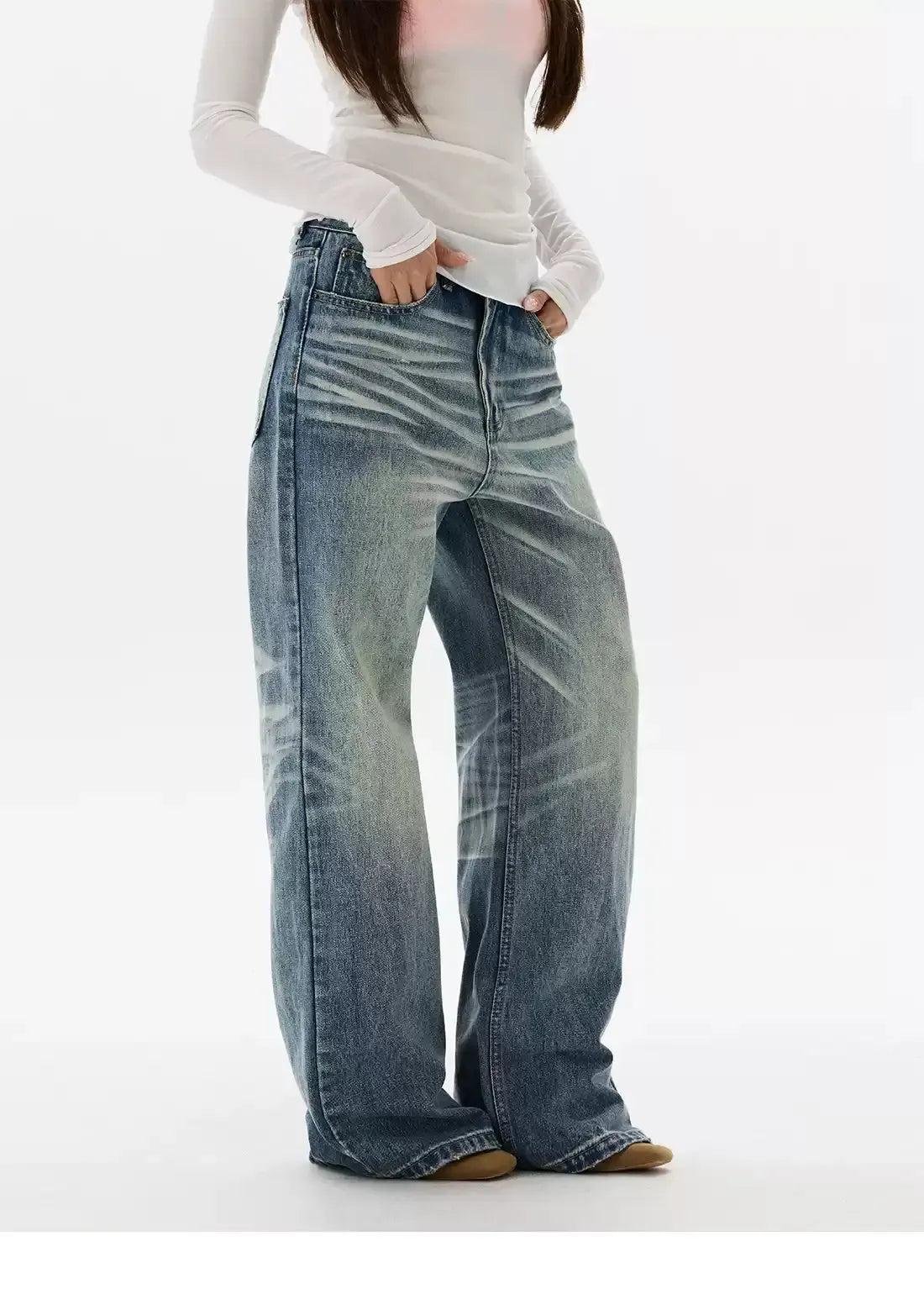 Whisker Lines Highlight Jeans