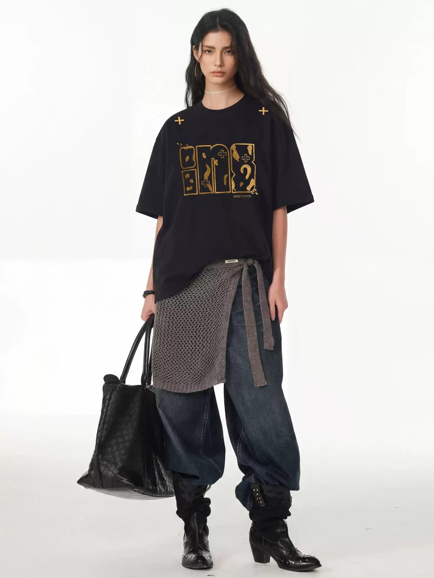 Stitched Logo Relax Fit T-Shirt
