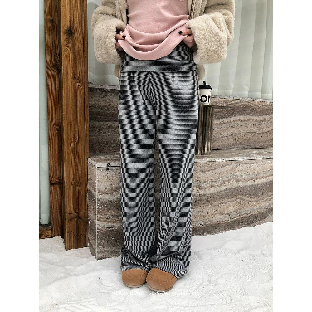 Thin Striped Drapey Sweatpants