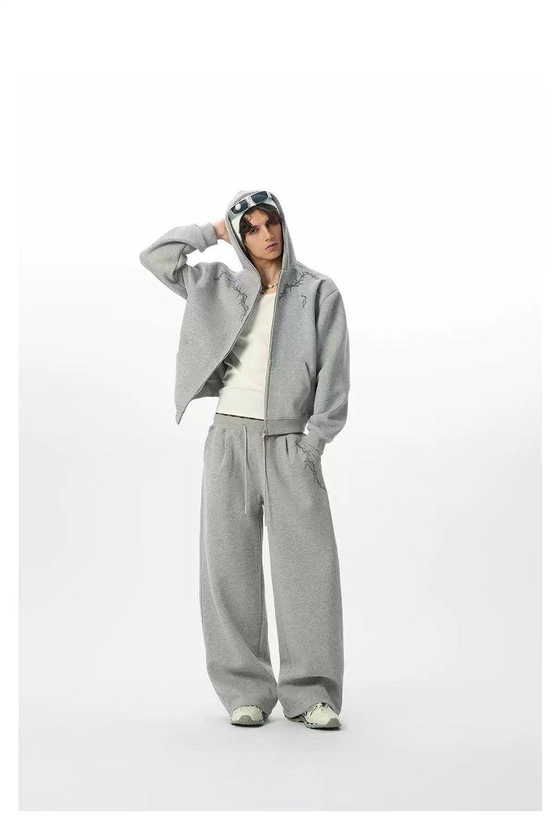 Thorn Graphic Print Hoodie & Drawstring Sweatpants Set