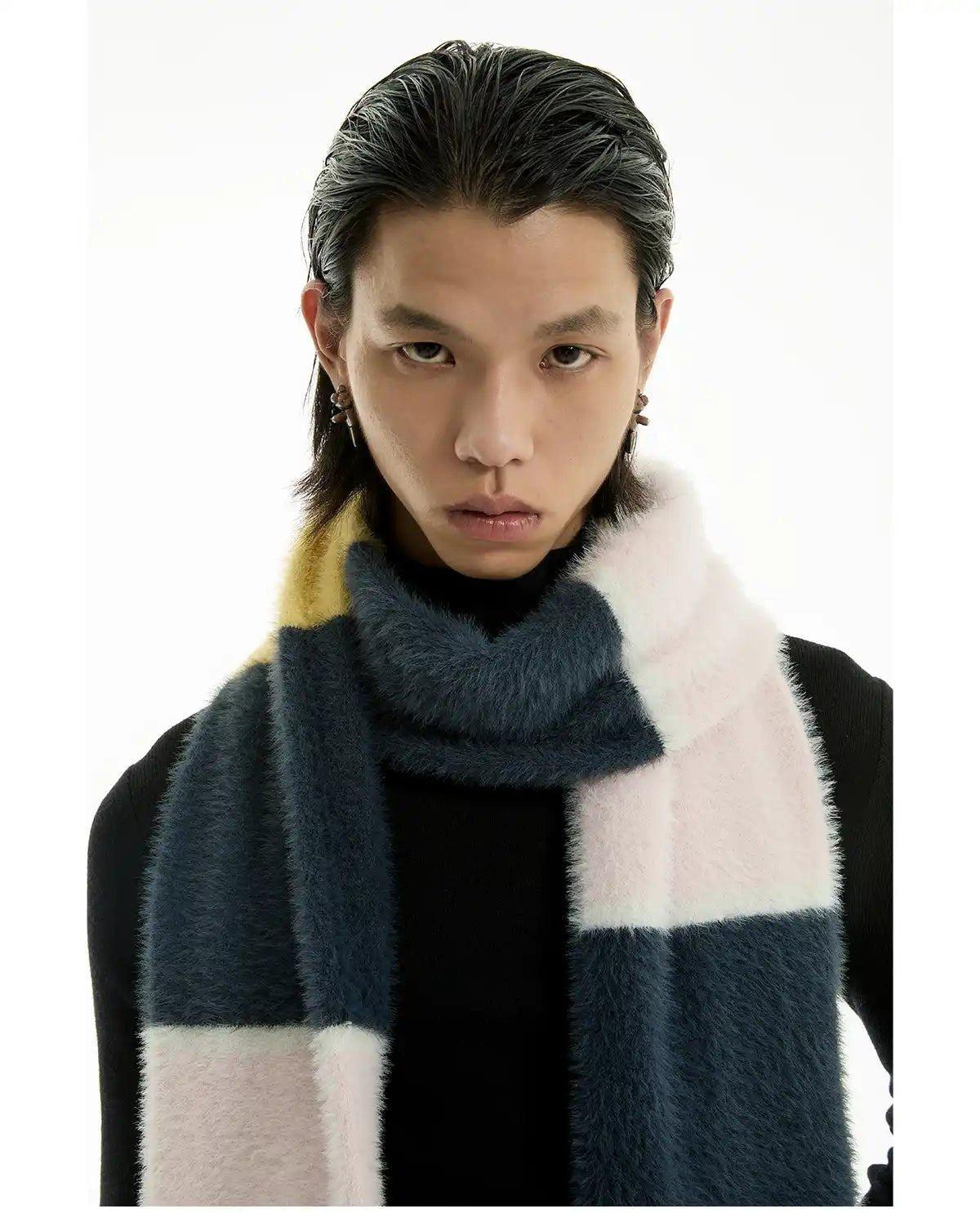 Tri Tone Striped Scarf