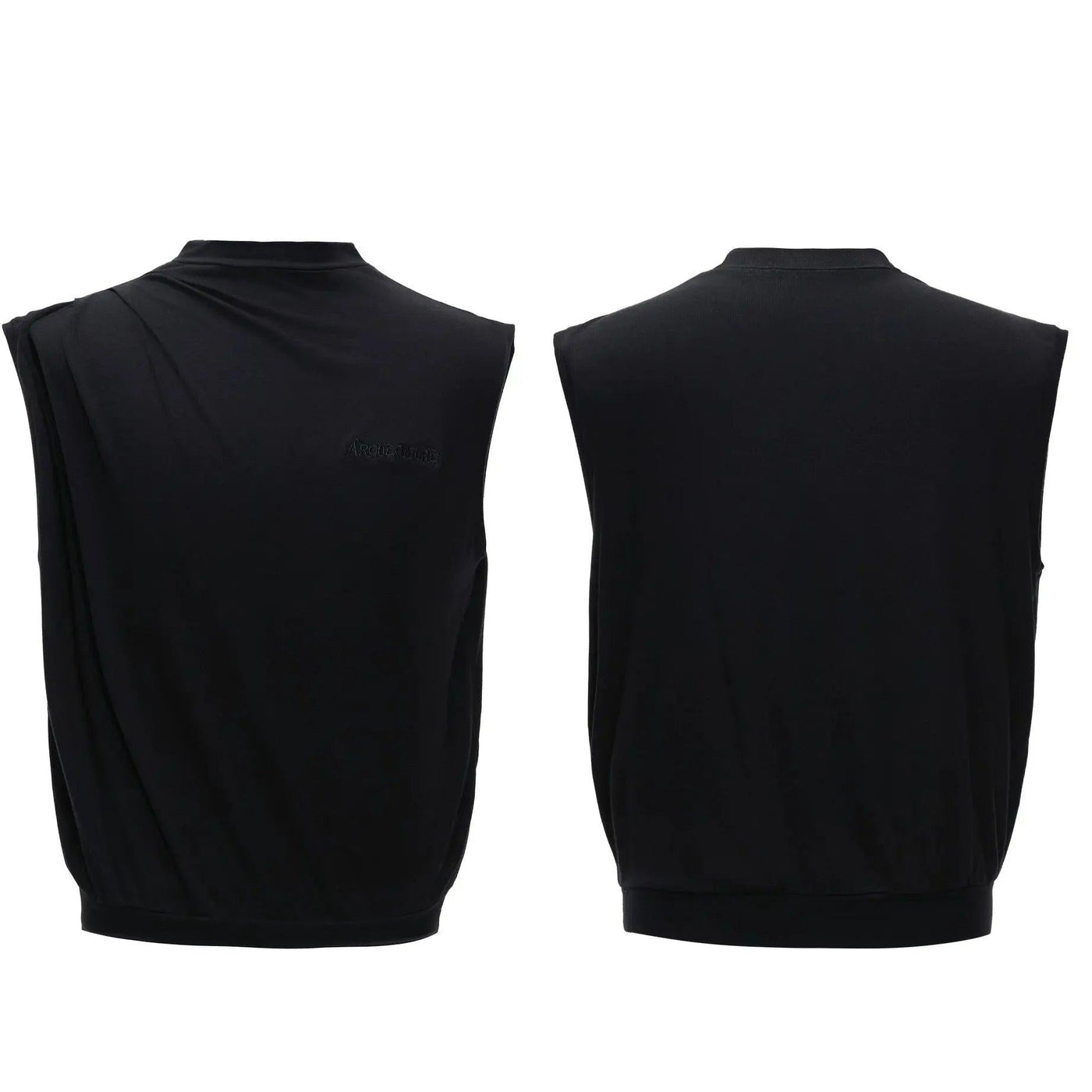 Pleated Stretchy Tank Top