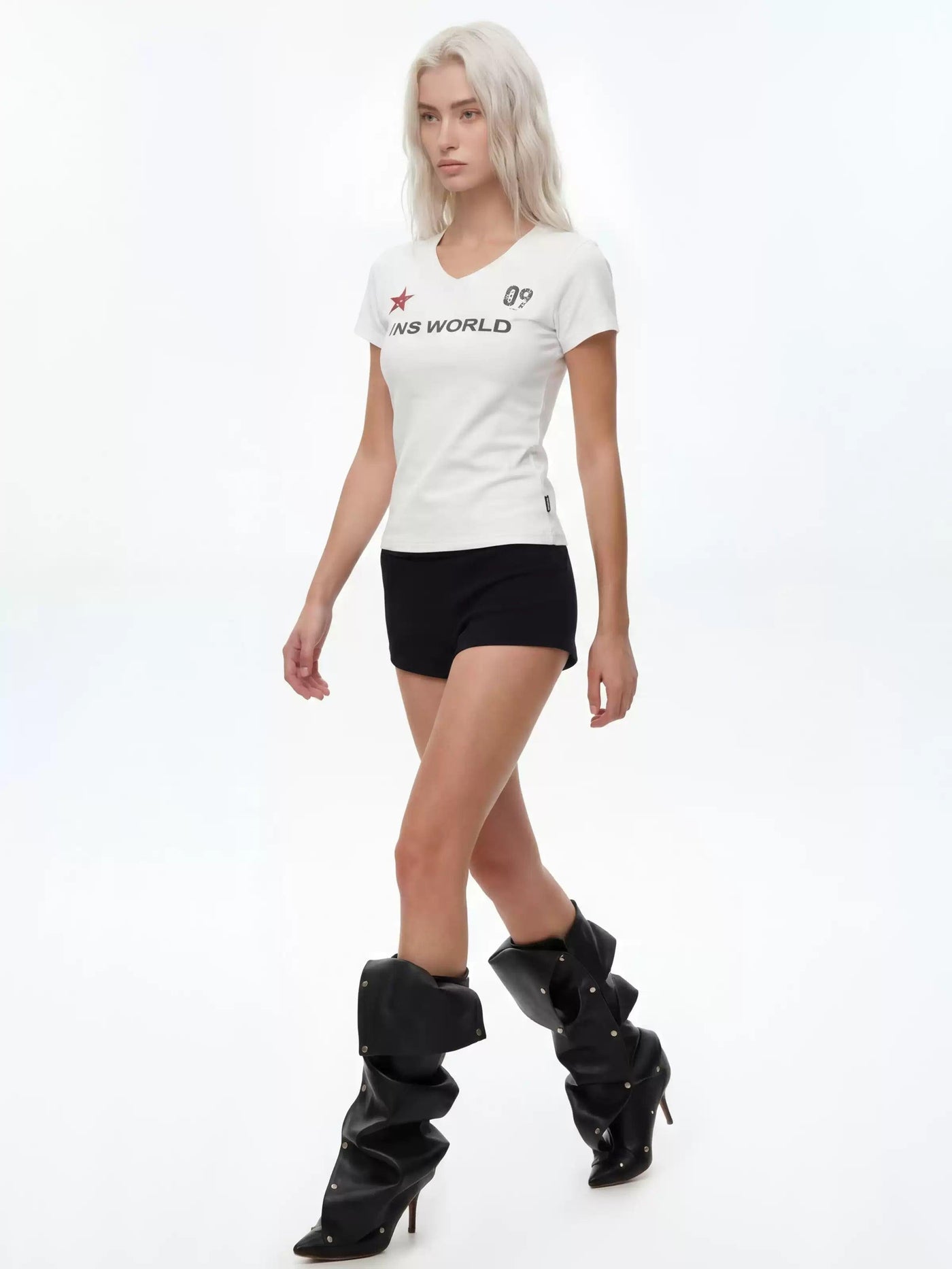 Graphic Print Cropped T-Shirt