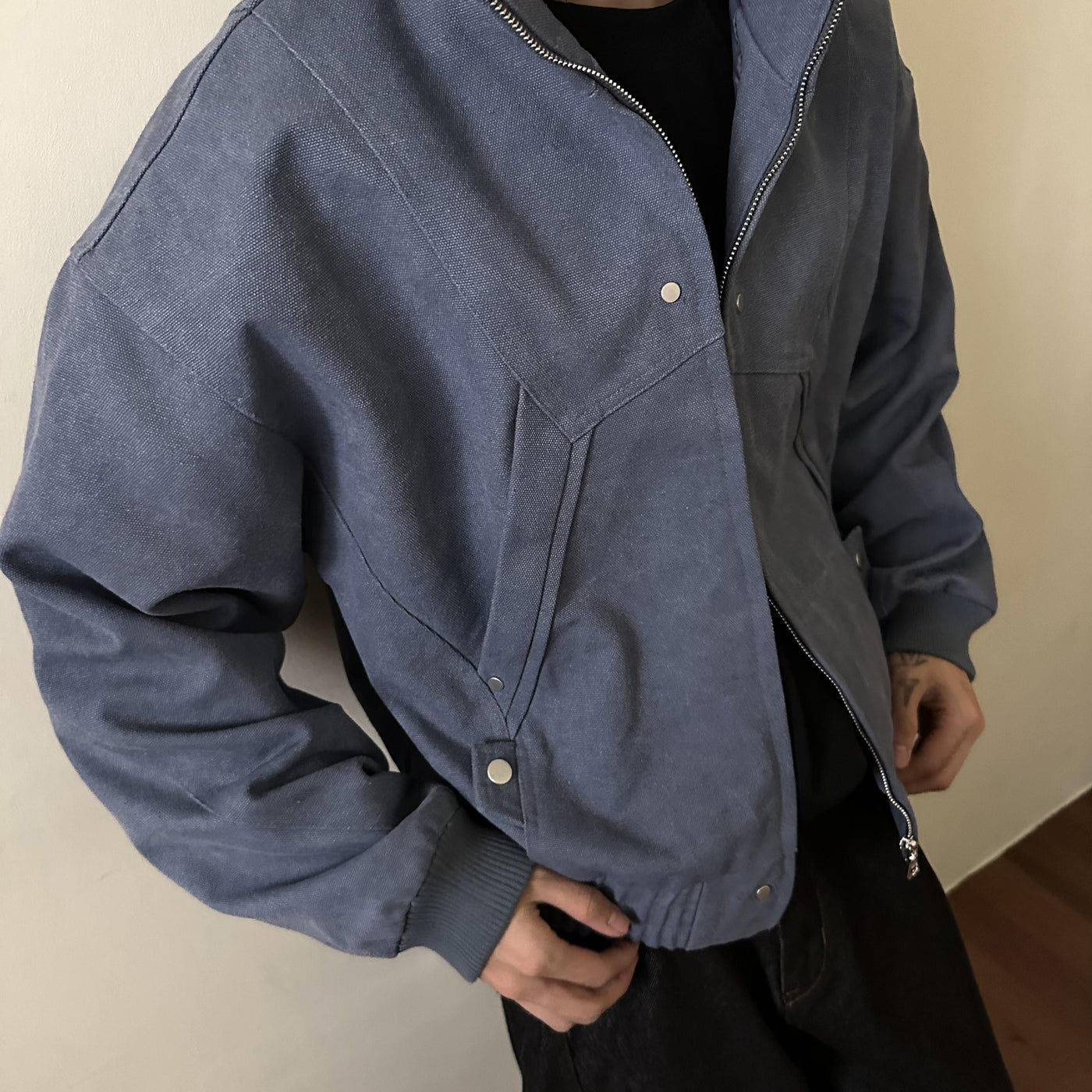 Zippered Up Side Pockets Jacket