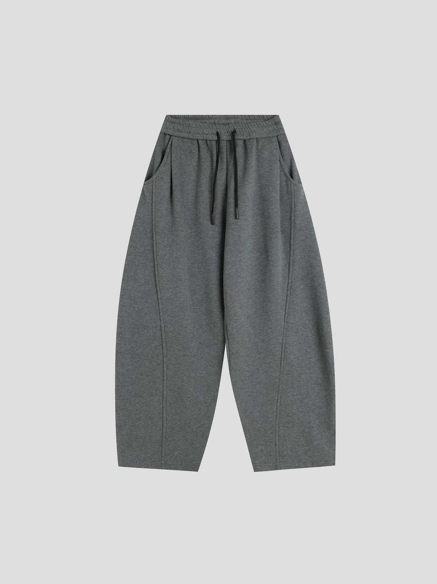 Curved Seam Loose Sweatpants
