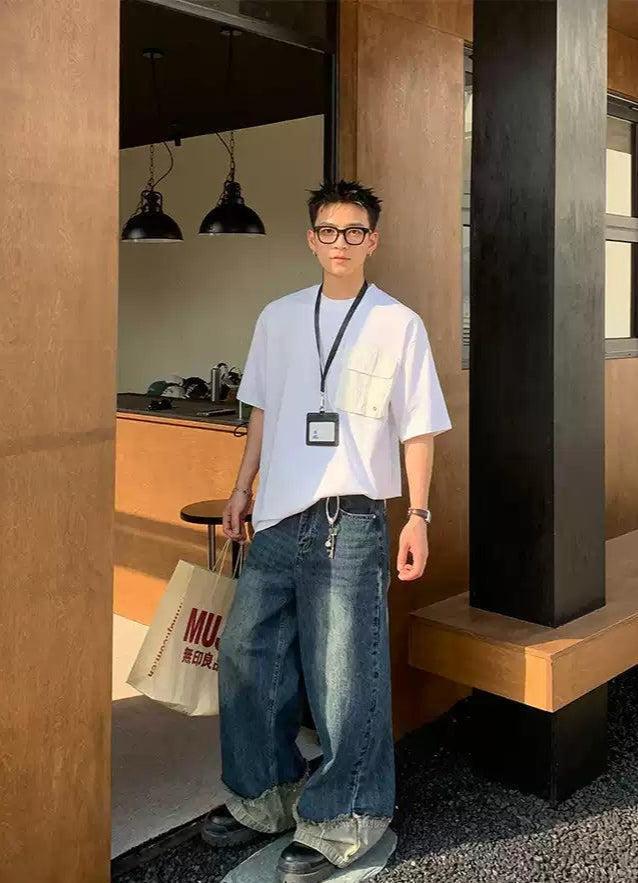 Wide Pocket Loose T-Shirt