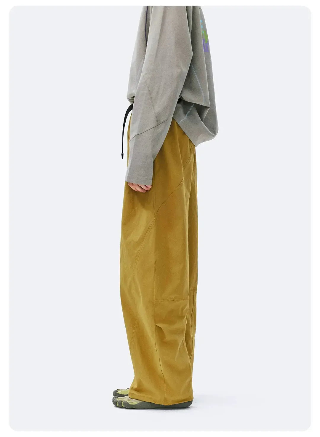 Structured Adjustable Waist Utility Pants