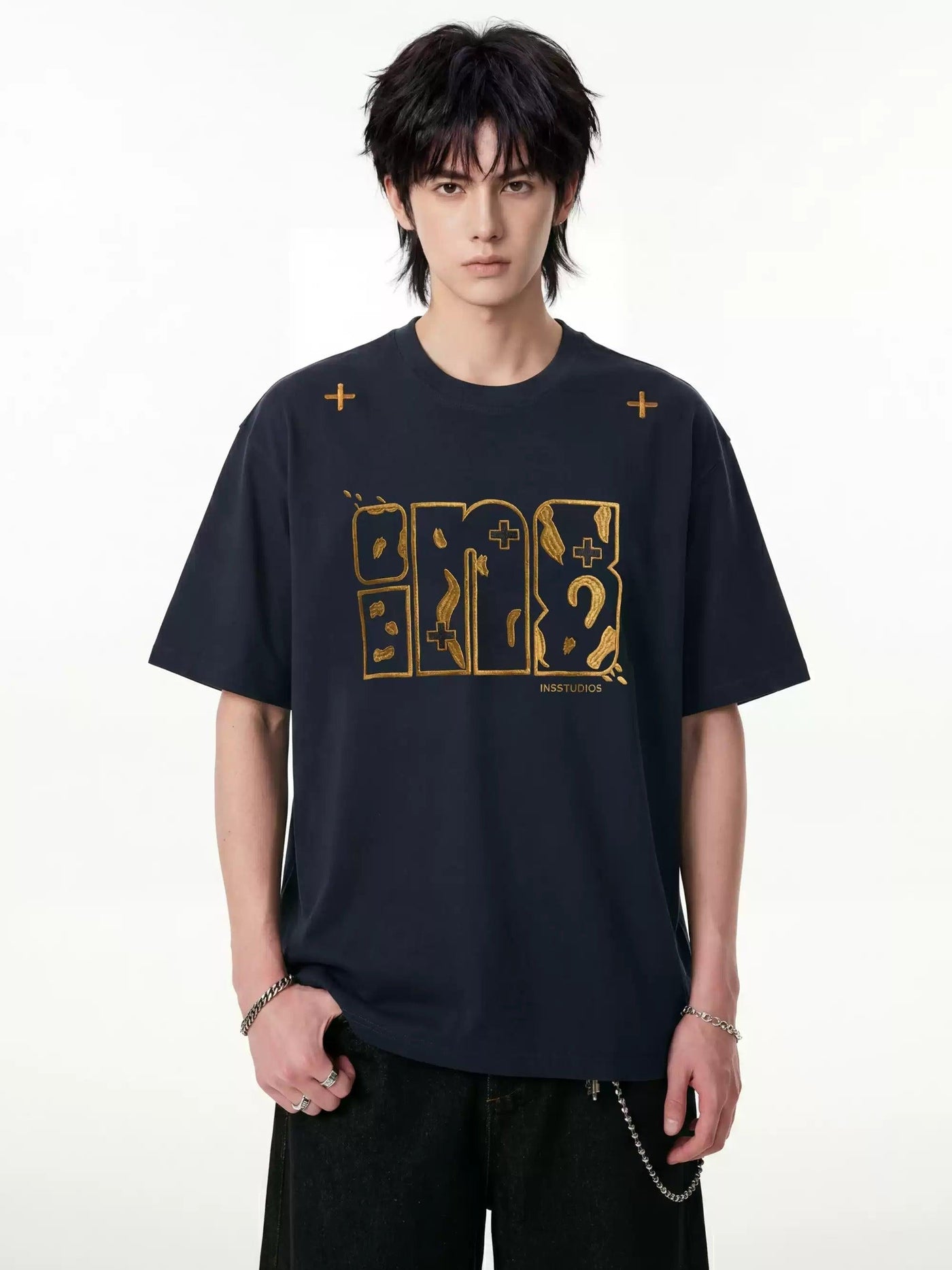 Stitched Logo Relax Fit T-Shirt