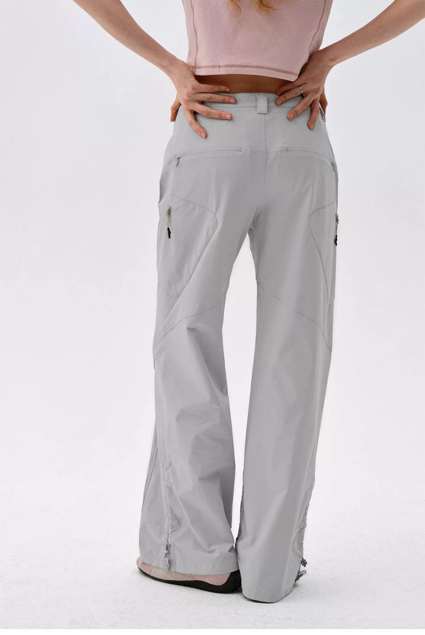 Multi-Details Athletic Flared Pants