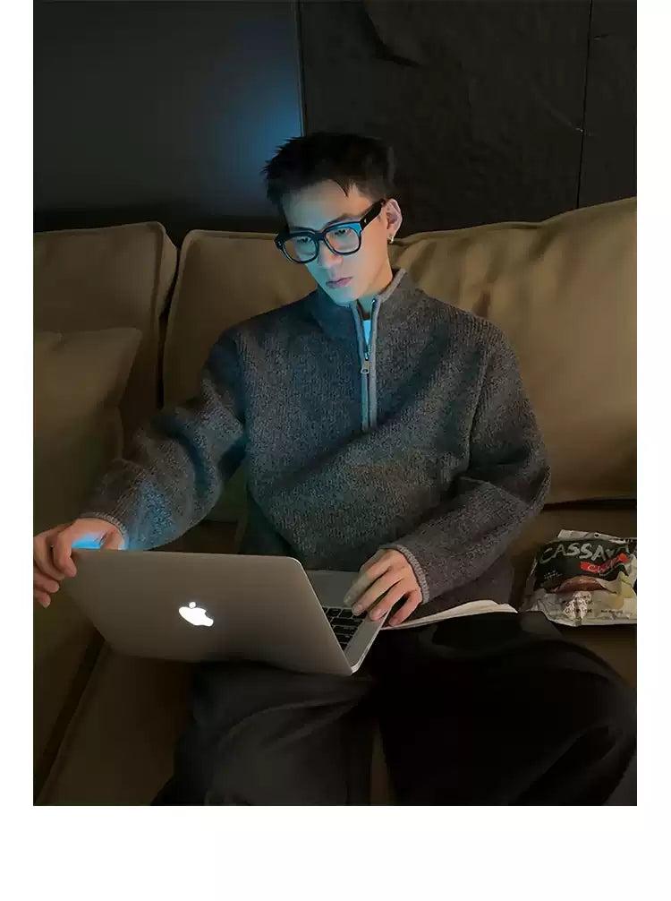 Clean Fit Half-Zip Sweater