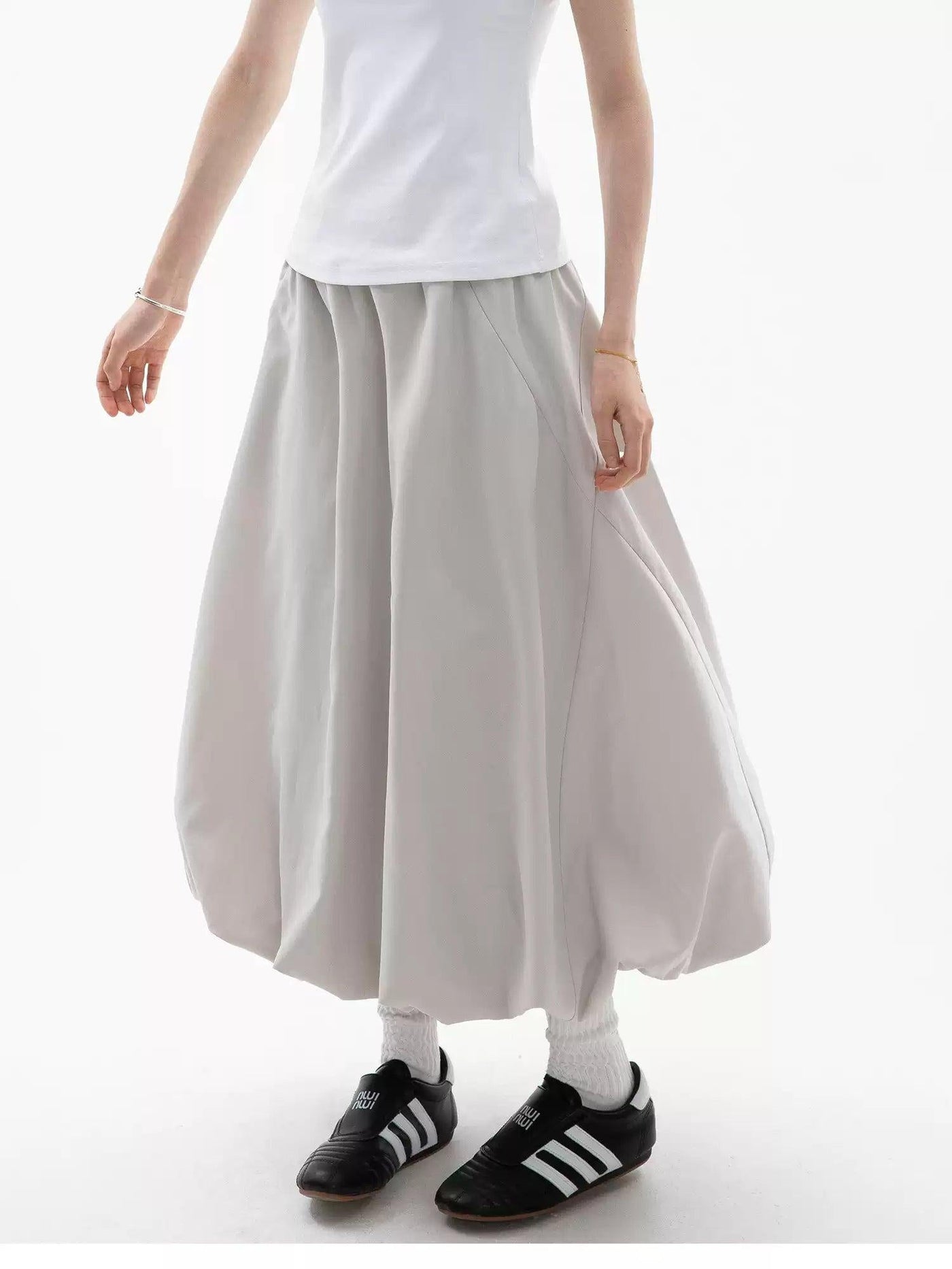 Chic Bubble Mid-Length Skirt