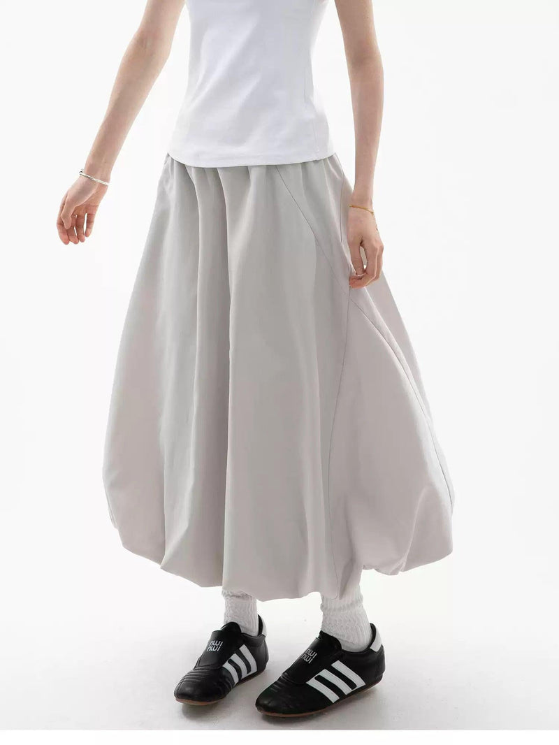 Chic Bubble Mid-Length Skirt