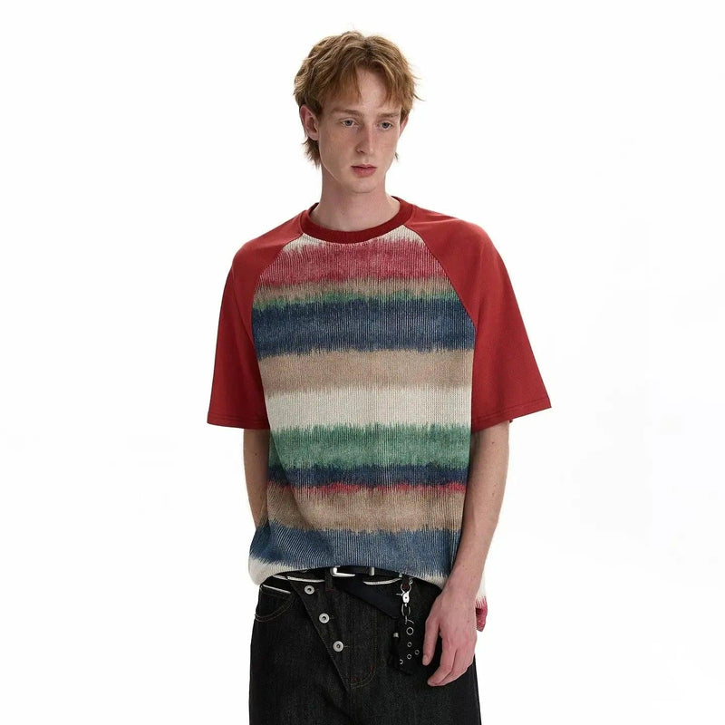 Color Block Raglan T-Shirt