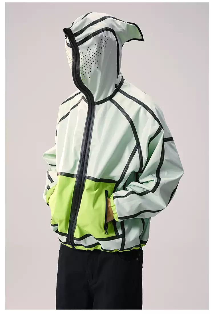 Reversible Futuristic Zippered Jacket