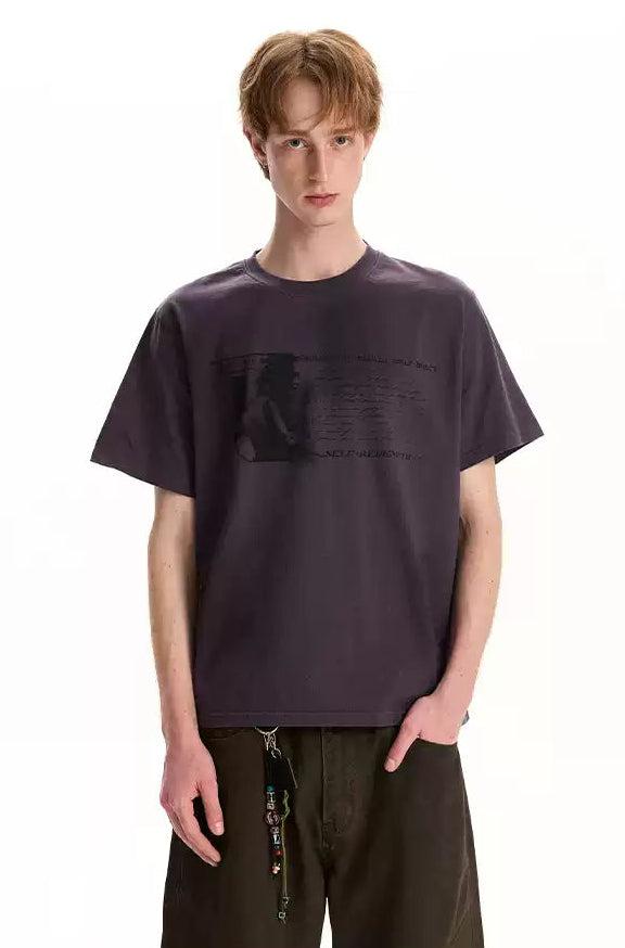 Ink Print Detail T-Shirt