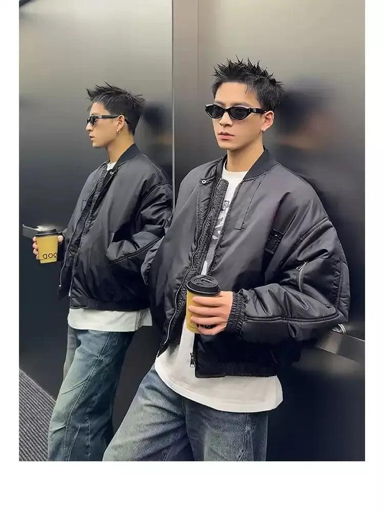 Structured Thick Bomber Jacket