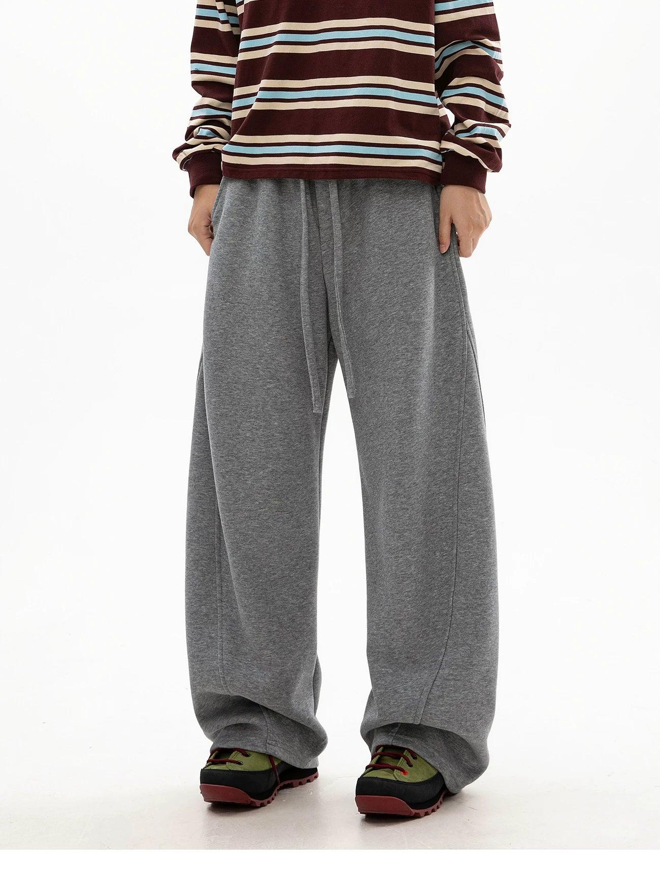 Structured Curved Sweatpants