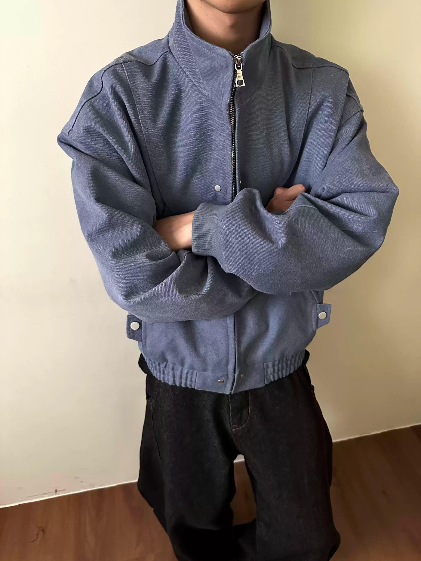 Zippered Up Side Pockets Jacket