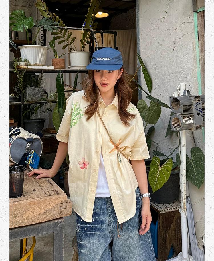 Watercolor Drawing Print Shirt