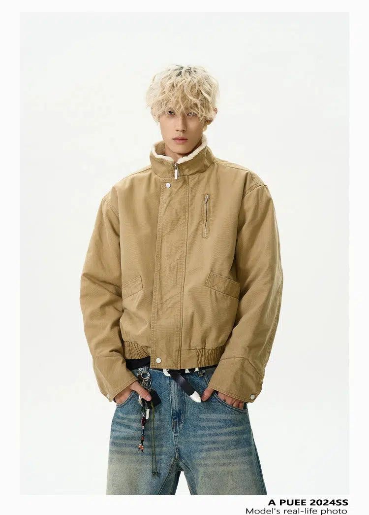 Plushy Boxy Cut Short Jacket