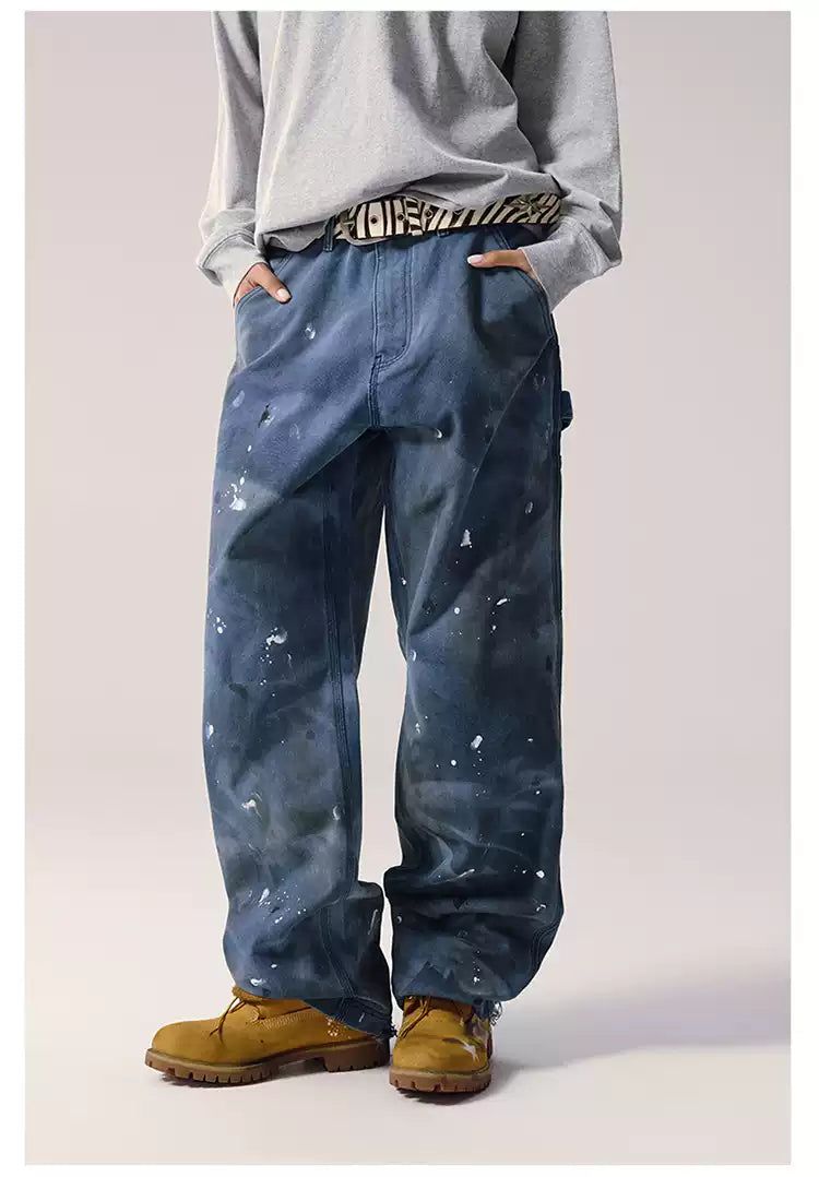 Workwear Paint Splatters Cargo Jeans