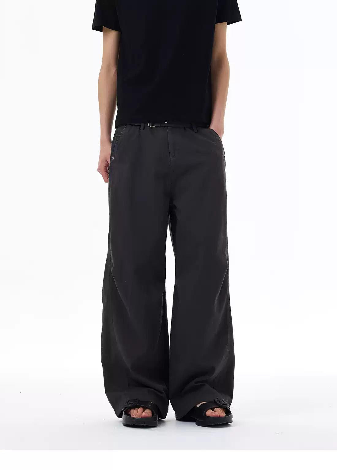 Solid Color Straight Leg Jeans