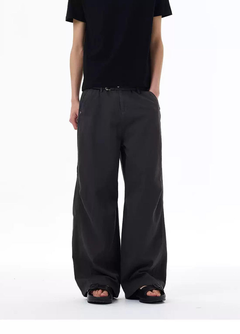 Solid Color Straight Leg Jeans