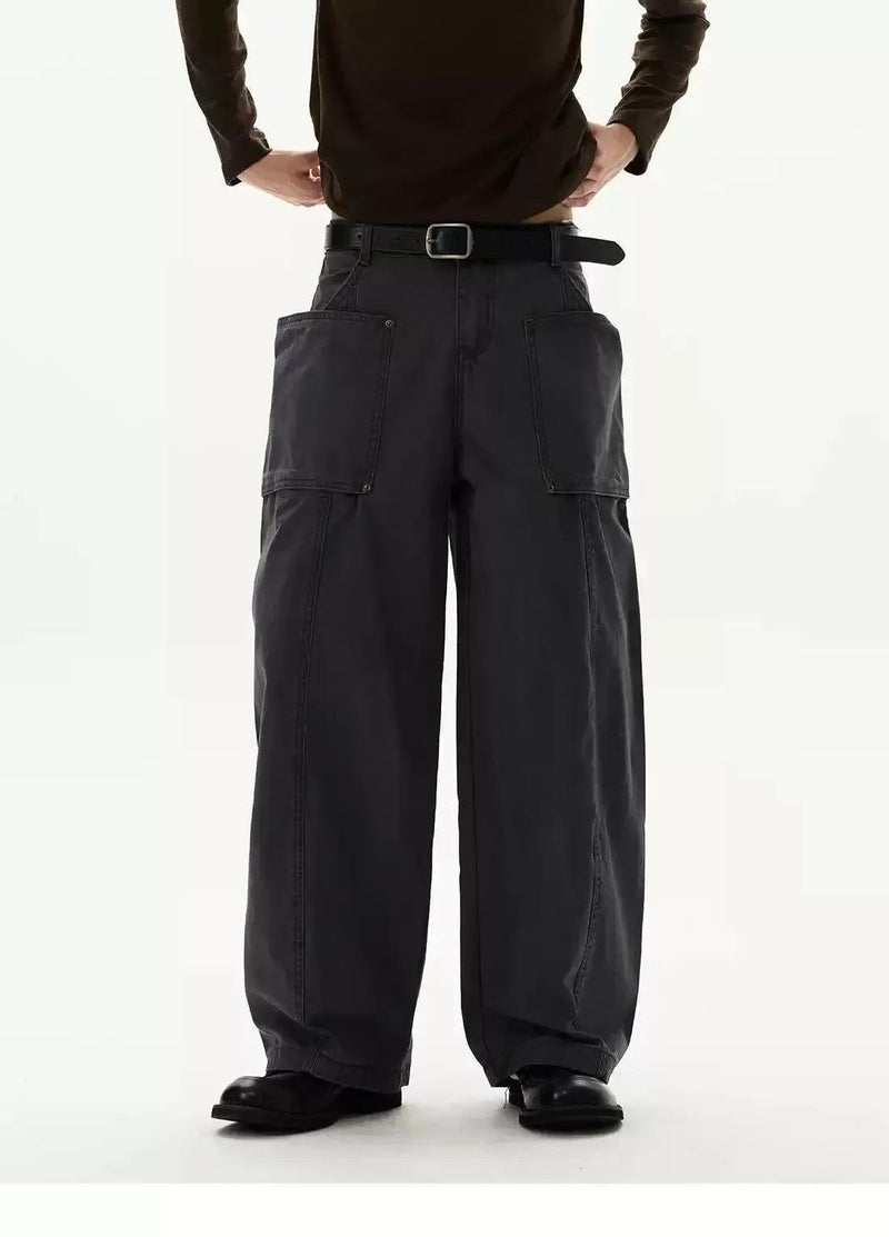 Side Pockets Straight Leg Jeans