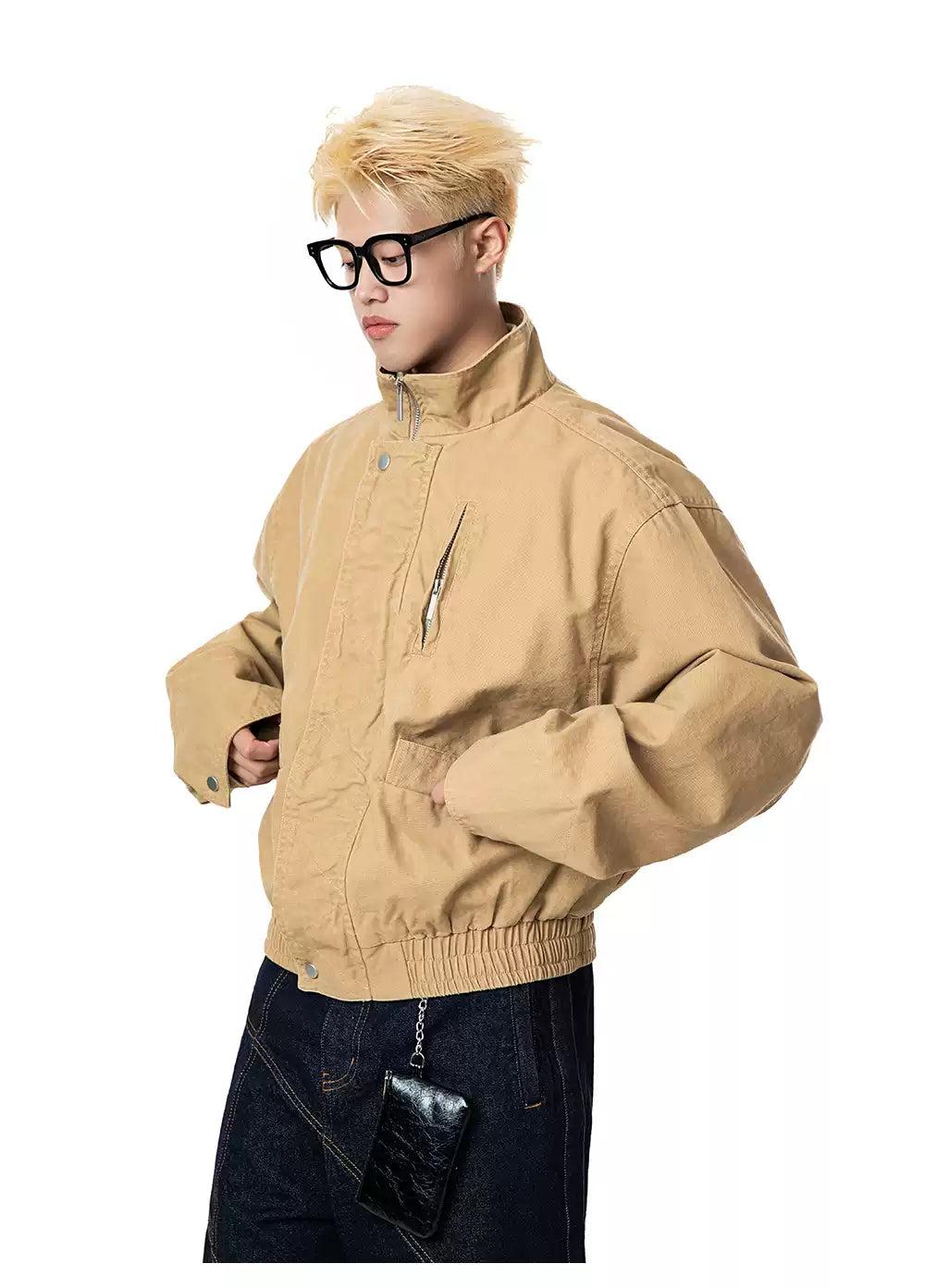 Ruched Hem Workwear Denim Jacket