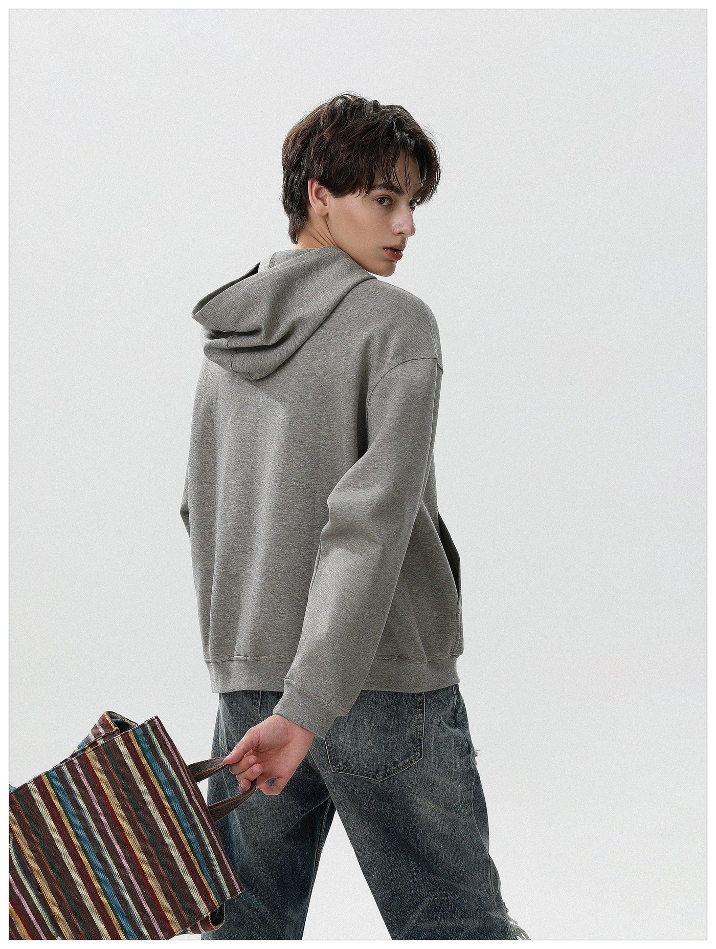 Dual-End Zip-Up Hoodie