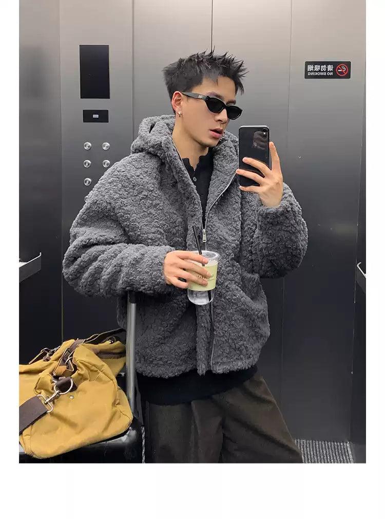Cozy Hooded Shearling Jacket