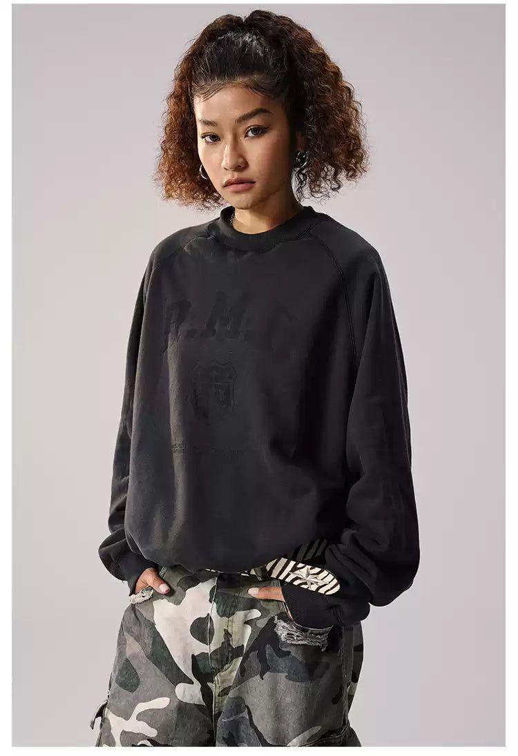 Casual Reversible Camo Crewneck