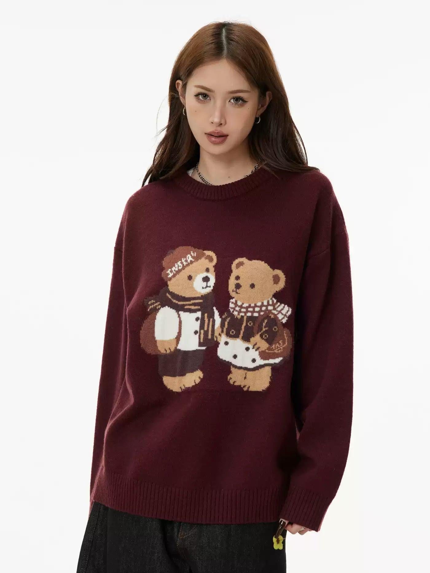 Bear Graphic Cozy Sweater