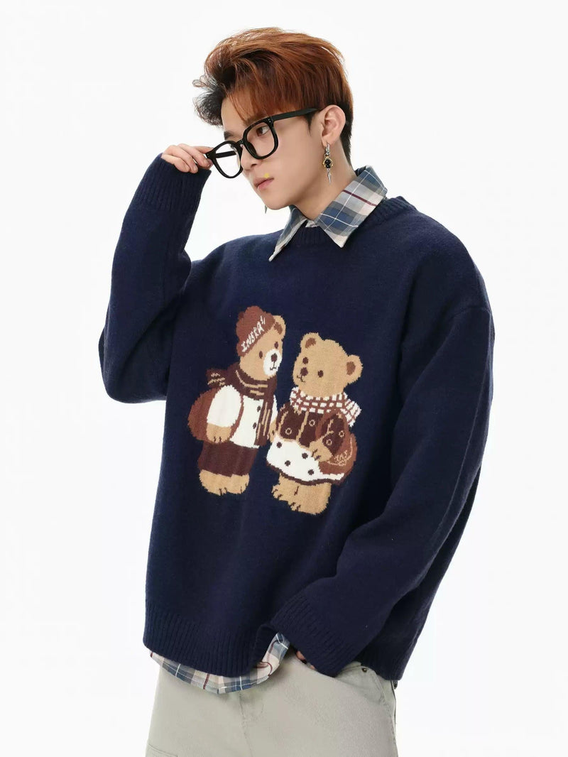 Bear Graphic Cozy Sweater