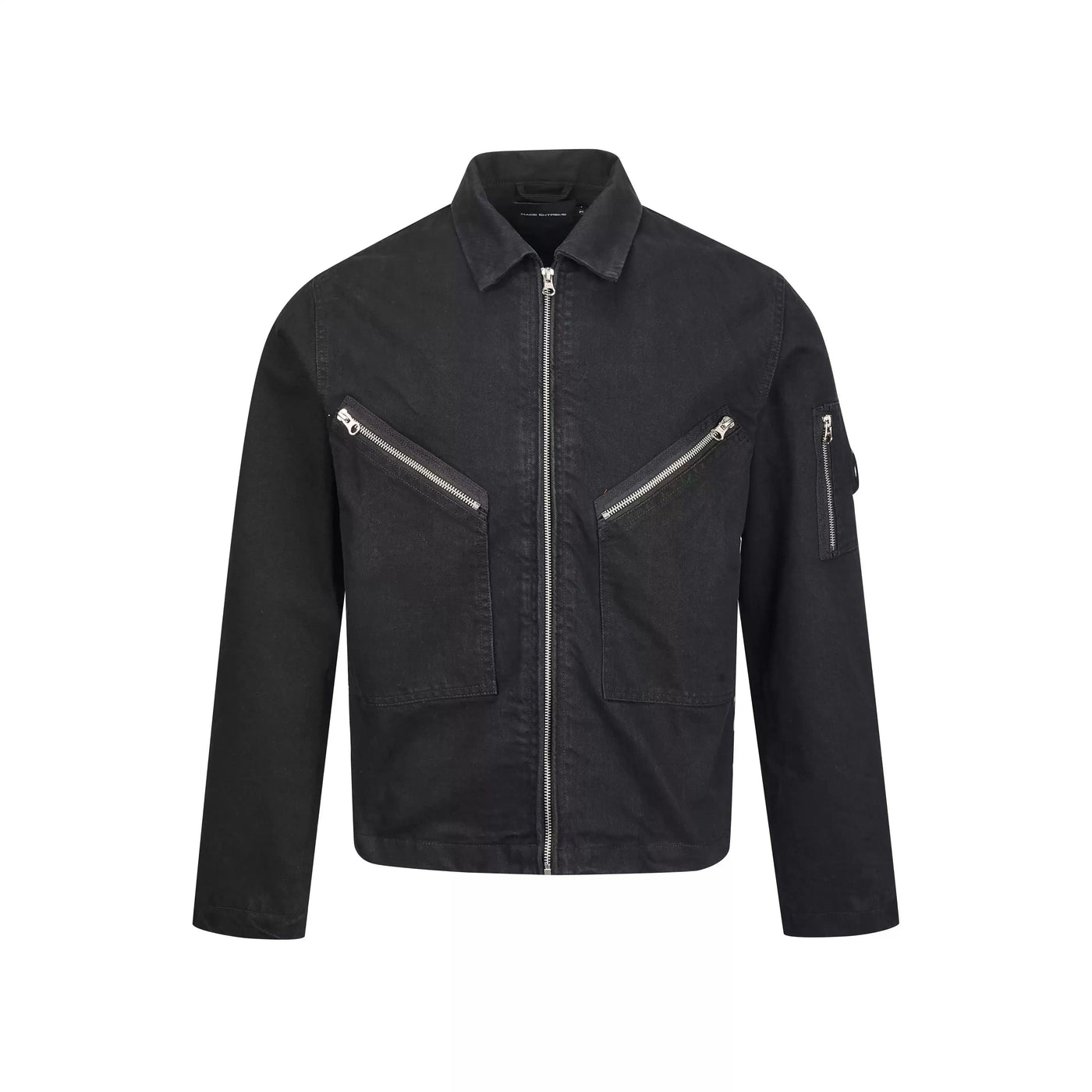 Tilt Zipped Pockets Denim Jacket