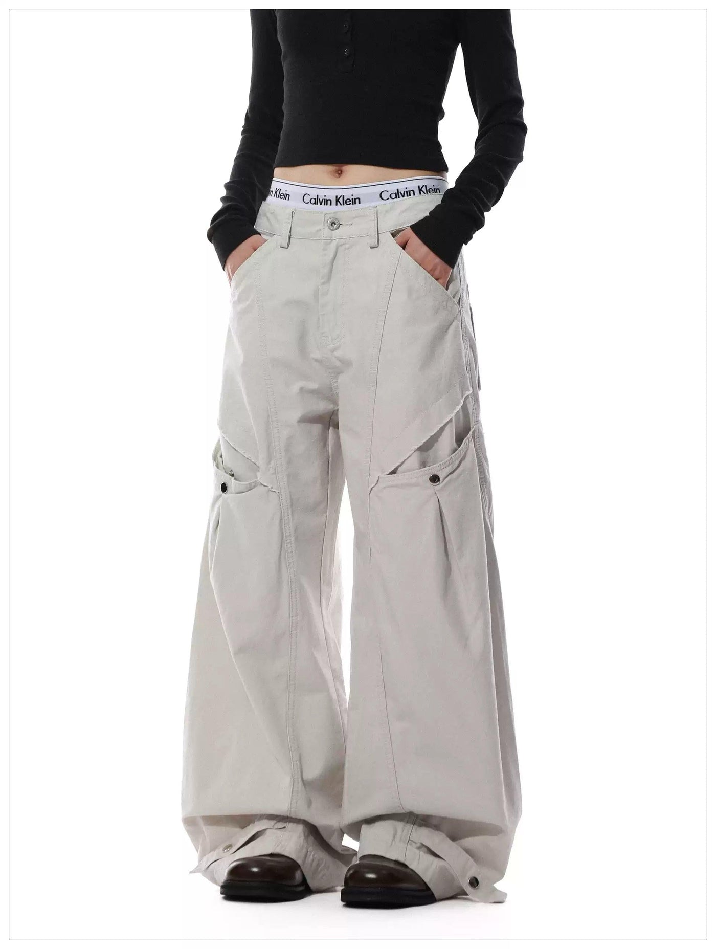 Side Pocket Loose Fit Cargo Pants