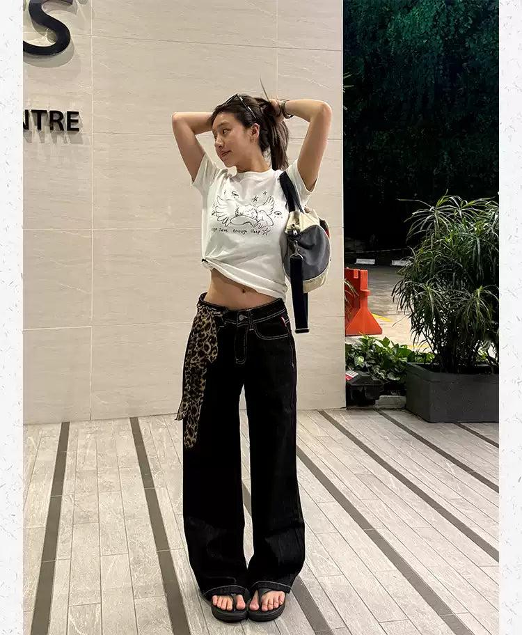 Straight Leg Versatile Jeans