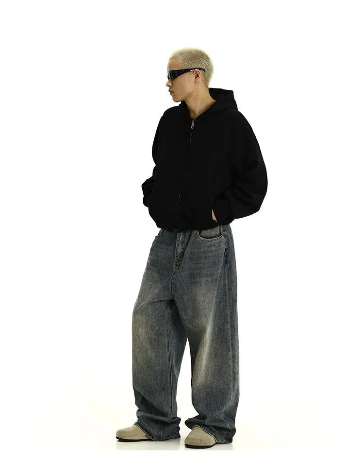 Faded Ultra-Wide Jeans