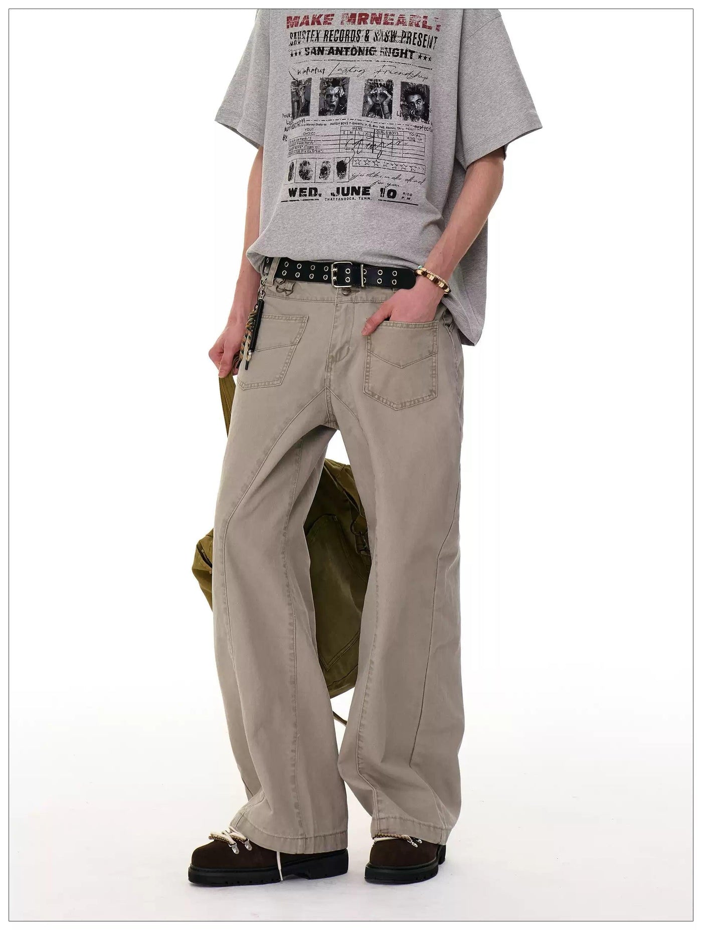 Front Pockets Versatile Workwear Jeans