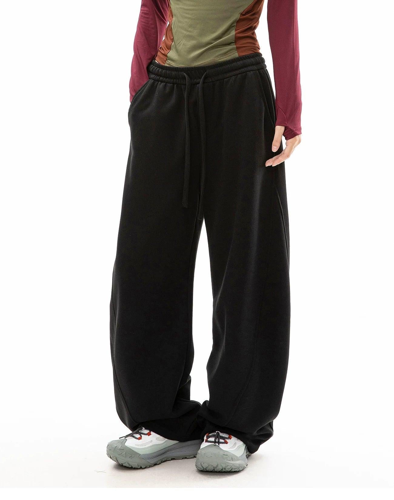 Structured Curved Sweatpants