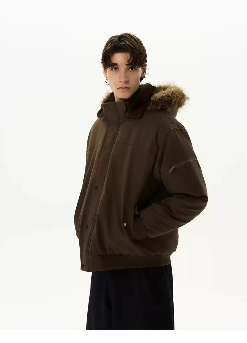 Faux Fur Lined Hood Jacket