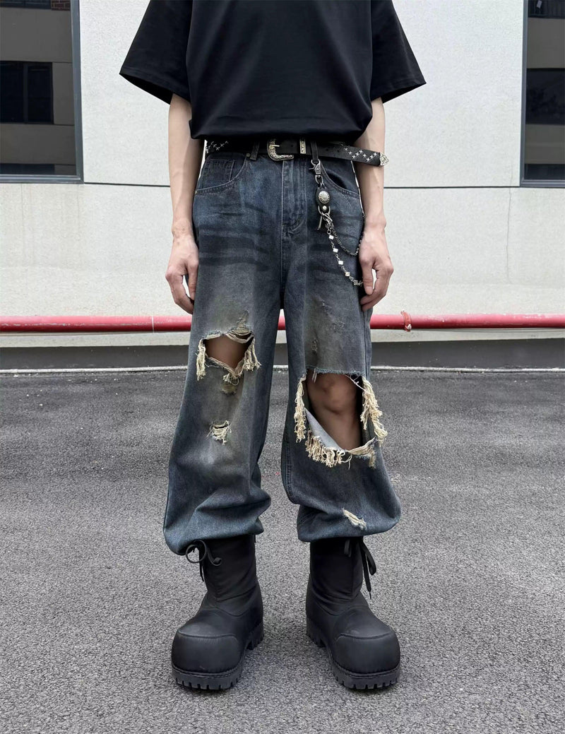 Distressed Knee Detail Jeans