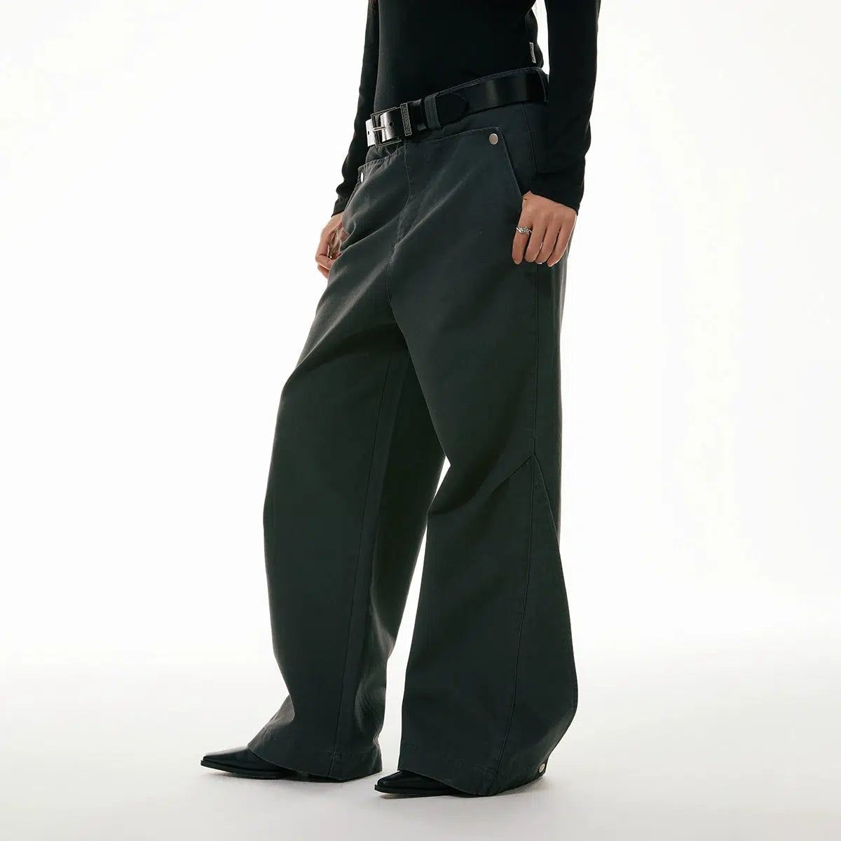 Wide Leg Cut Workwear Jeans