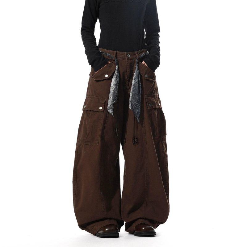 Waist Bandana Cargo Jeans