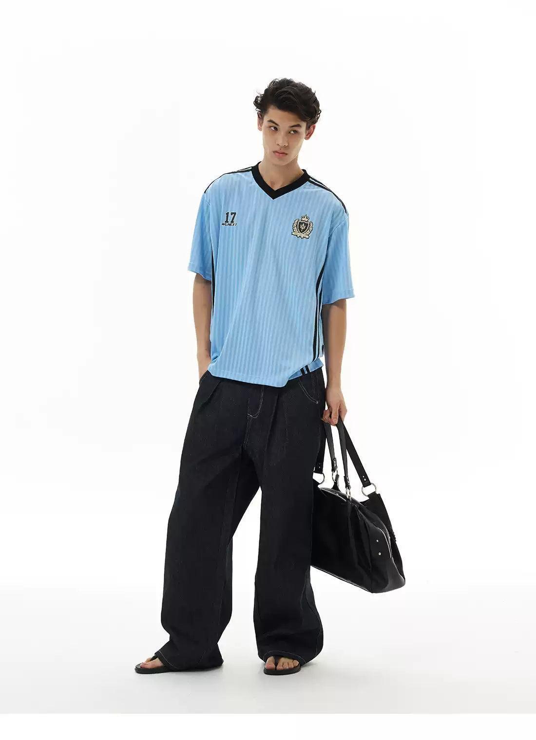 V-Neck Sports Jersey T-Shirt